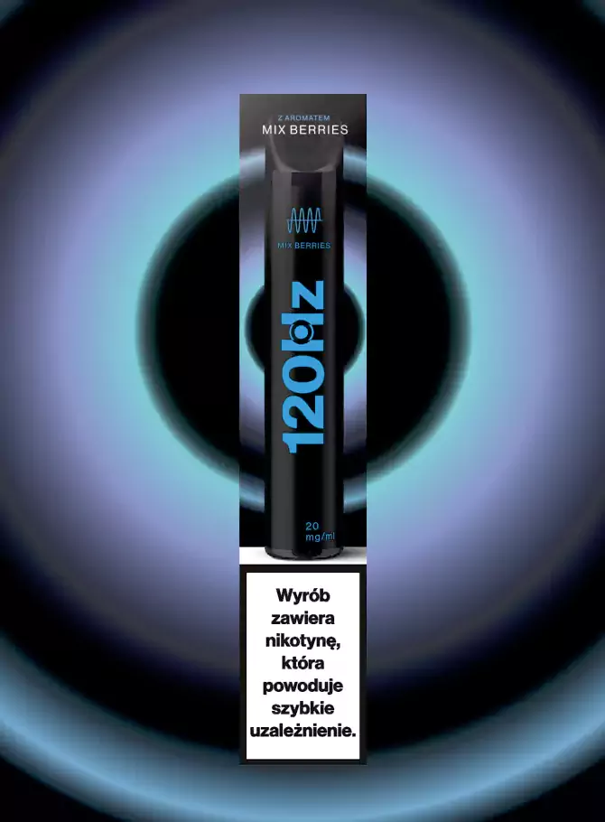 E-papieros 120Hz do kupienia w Żabce w postaci jednorazówki do waporyzacji na co dzień 120Hz - nowe odkrycie na rynku elektronicznych papierosów, które starcza na kilka miesięcy